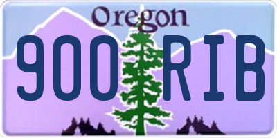 OR license plate 900RIB