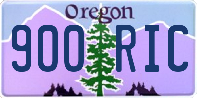 OR license plate 900RIC