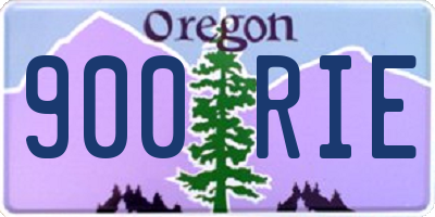 OR license plate 900RIE