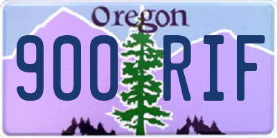 OR license plate 900RIF