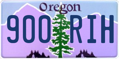 OR license plate 900RIH