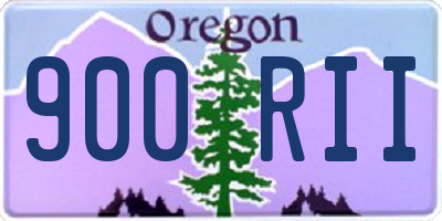 OR license plate 900RII