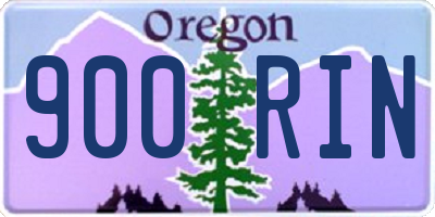 OR license plate 900RIN