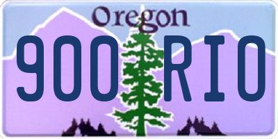 OR license plate 900RIO