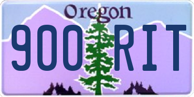 OR license plate 900RIT