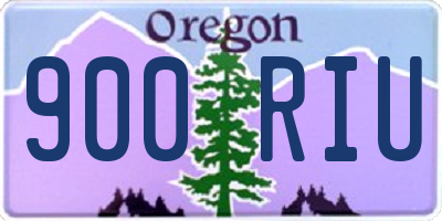 OR license plate 900RIU