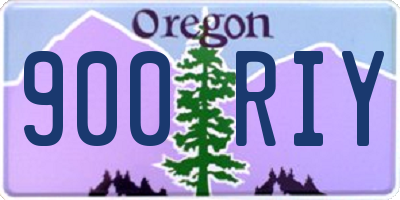 OR license plate 900RIY