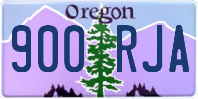 OR license plate 900RJA