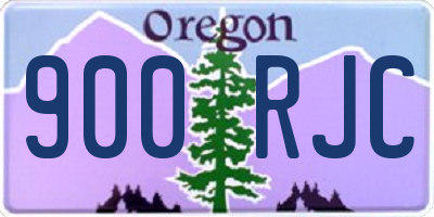 OR license plate 900RJC