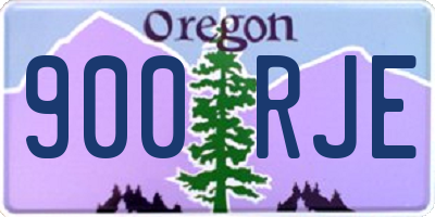 OR license plate 900RJE