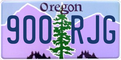 OR license plate 900RJG