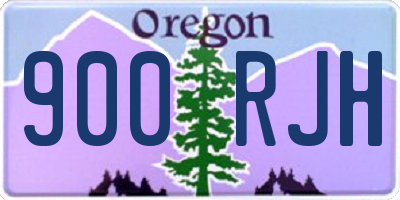 OR license plate 900RJH