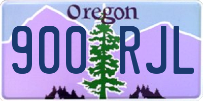 OR license plate 900RJL