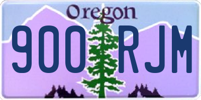 OR license plate 900RJM