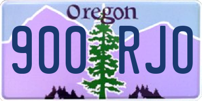OR license plate 900RJO