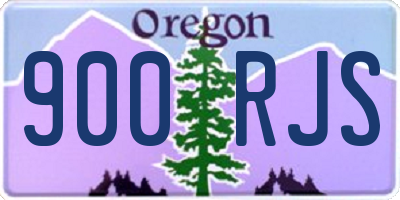 OR license plate 900RJS