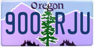 OR license plate 900RJU