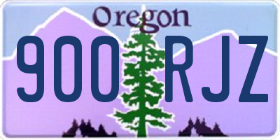 OR license plate 900RJZ