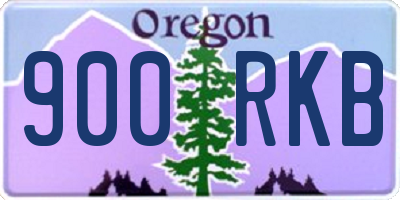 OR license plate 900RKB