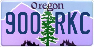 OR license plate 900RKC