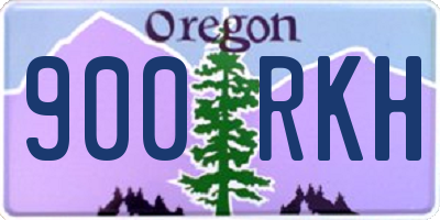 OR license plate 900RKH
