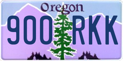 OR license plate 900RKK