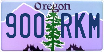 OR license plate 900RKM