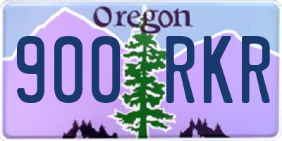 OR license plate 900RKR