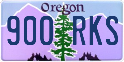 OR license plate 900RKS