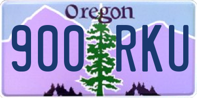 OR license plate 900RKU