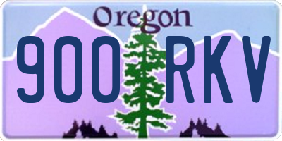 OR license plate 900RKV