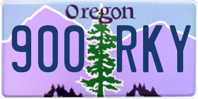 OR license plate 900RKY