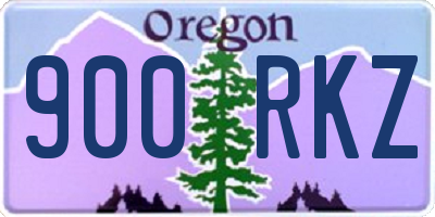 OR license plate 900RKZ