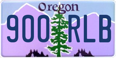 OR license plate 900RLB