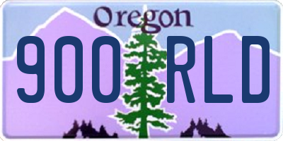 OR license plate 900RLD