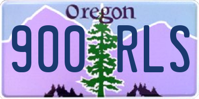 OR license plate 900RLS