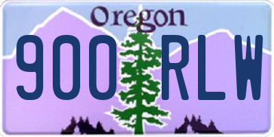 OR license plate 900RLW