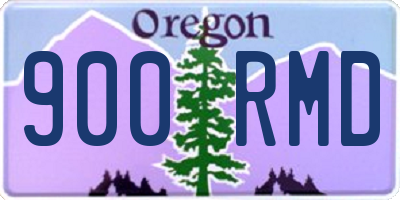 OR license plate 900RMD