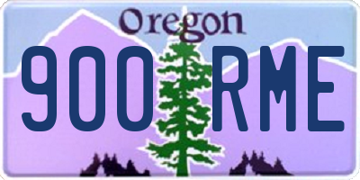 OR license plate 900RME