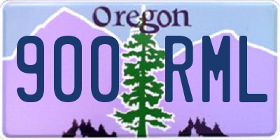 OR license plate 900RML
