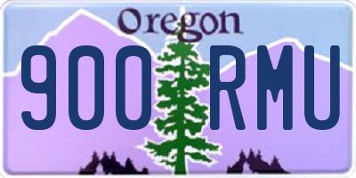 OR license plate 900RMU