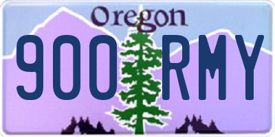OR license plate 900RMY