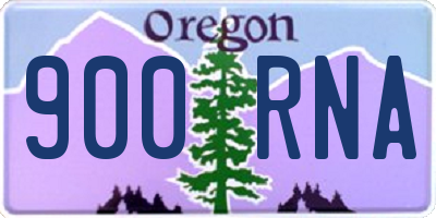 OR license plate 900RNA