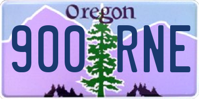 OR license plate 900RNE