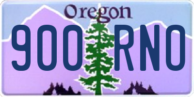 OR license plate 900RNO