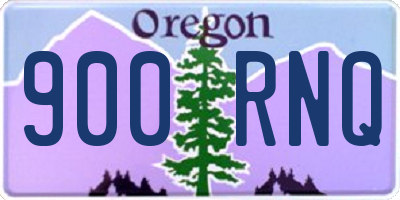 OR license plate 900RNQ