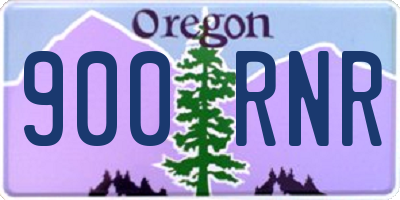 OR license plate 900RNR
