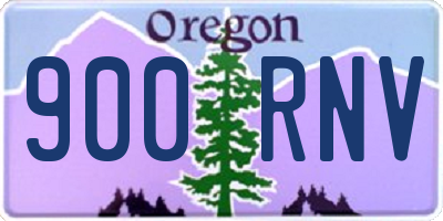 OR license plate 900RNV
