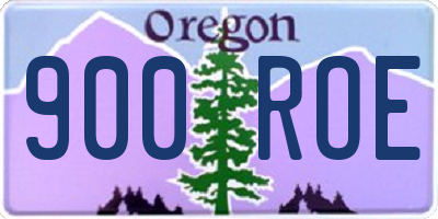 OR license plate 900ROE