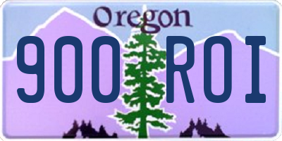 OR license plate 900ROI